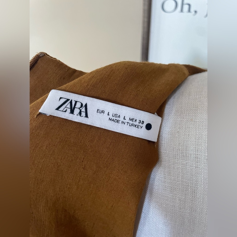 Zara Mustard Brown dress Apparel - Picture 4 of 8